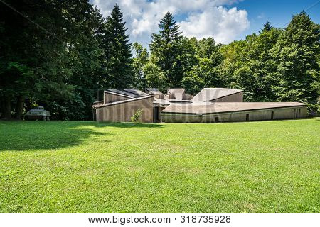 Mrakovica, Bosnia And Herzegovina - July 15, 2019. Museum By Monument To The Revolution To World War
