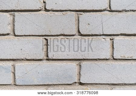 White Brick Wall, Good For Using As Background