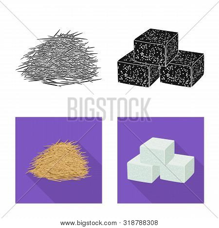 Vector Design Of Farm And Agriculture Icon. Set Of Farm And Technology Vector Icon For Stock.