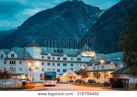 Eidfjord, Hordaland County, Hardanger Region, Hardangerfjord, Norway - June 13, 2019: Wooden Quality