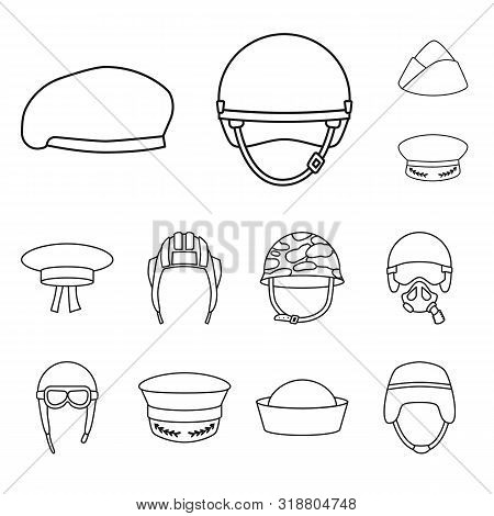 Vector Illustration Of Uniform And Soldier Symbol. Set Of Uniform And Modern Vector Icon For Stock.