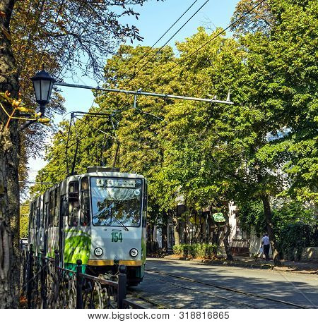 Pyatigorsk,russia - August 25,2019:pyatigorsk Tram One Of The Oldest In Russia - The First Tram Was 