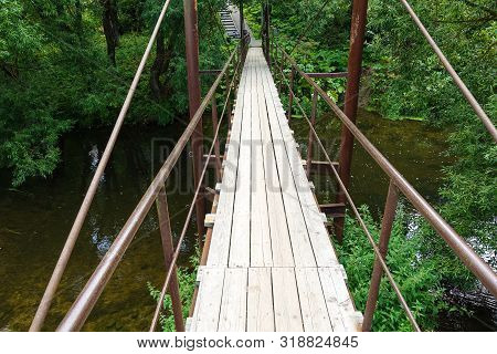 Suspension Bridge, Crossing The River, Ferriage In The Woods