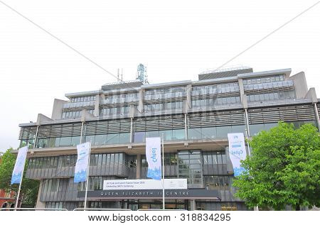 London England - June 4, 2019: Queen Elizabeth Ii Centre London Uk