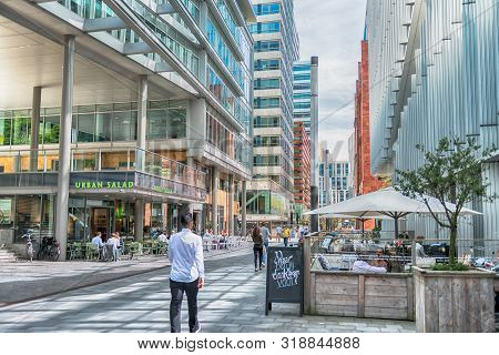 Amsterdam, Claude Debussylaan, The Netherlands, 08/23/2019, Modern Office Buildings In Amsterdam, Zu