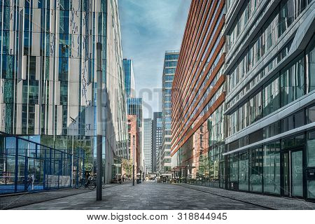 Amsterdam, Claude Debussylaan, The Netherlands, 08/23/2019, Modern Office Buildings In Amsterdam, Zu