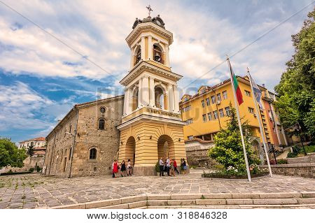 Plovdiv, Bulgaria - 22 June 2019: Church Of The Holy Mother Of God At Plovdiv. Plovdiv Is The Host O