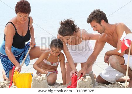 Familie machen Sandburg