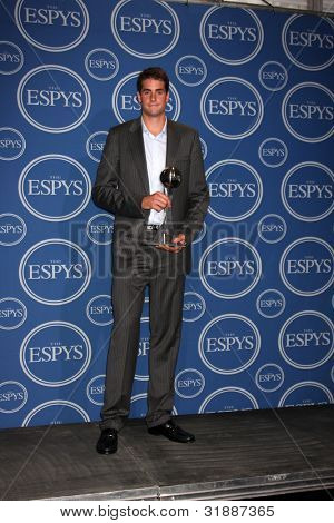 LOS ANGELES - JULY 14:  Tennis Player John Isner  in the Press Room of the 2010 ESPY Awards at Nokia Theater - LA Live on July 14, 2010 in Los Angeles, CA
