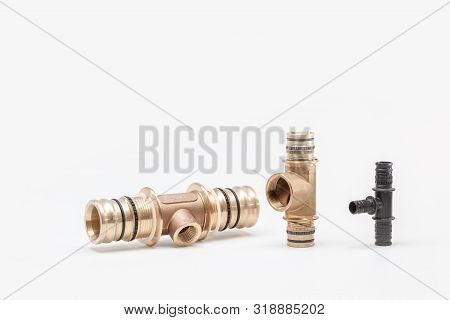 Switch Or Connection Pieces For Water Pipes As Well As Potable Water And Heating