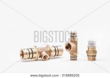 Switch Or Connection Pieces For Water Pipes As Well As Potable Water And Heating