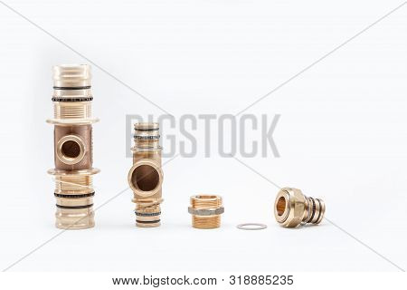 Switch Or Connection Pieces For Water Pipes As Well As Potable Water And Heating