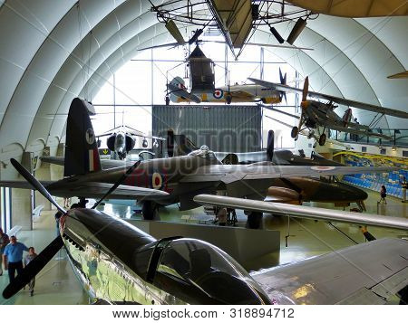 Royal Air Force (raf) Museum / Hendon, London, Uk - June 29, 2014: Real Historic Aircraft From All O