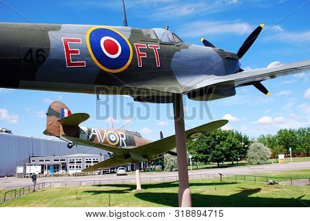 Royal Air Force (raf) Museum / Hendon, London, Uk - June 29, 2014: Real Historic Aircraft From All O