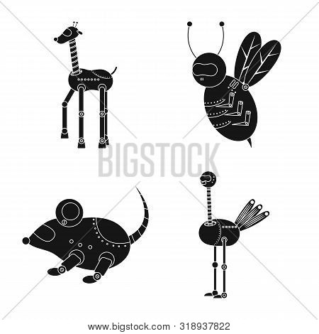 Isolated Object Of Toy And Toy Logo. Set Of Toy And Mechanism Vector Icon For Stock.