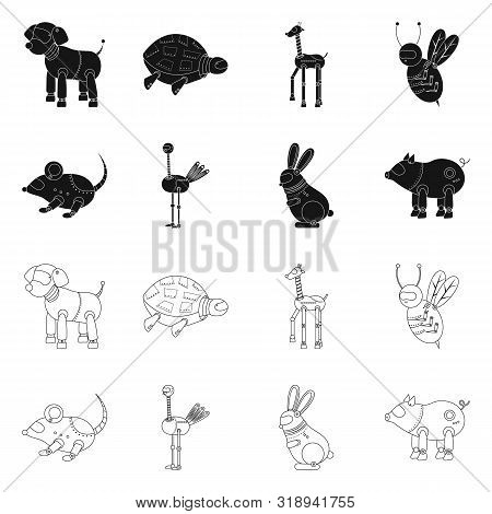 Vector Illustration Of Toy And Science Sign. Set Of Toy And Toy Vector Icon For Stock.