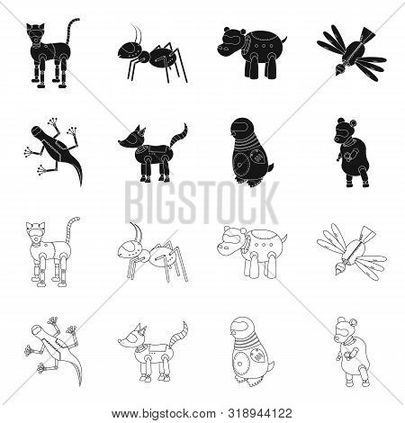 Vector Illustration Of Toy And Science Logo. Collection Of Toy And Toy Vector Icon For Stock.
