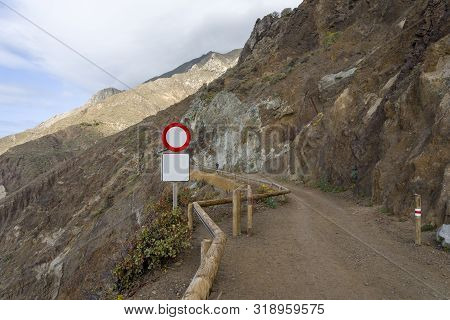 Mountains And Roads On The Island Of Tenerife.