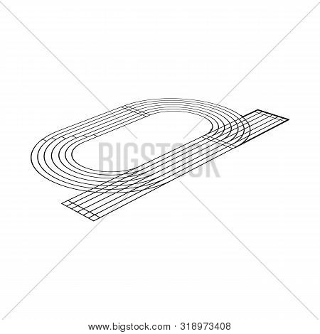 Vector Design Of Field And Athletic Sign. Collection Of Field And Competition Stock Symbol For Web.