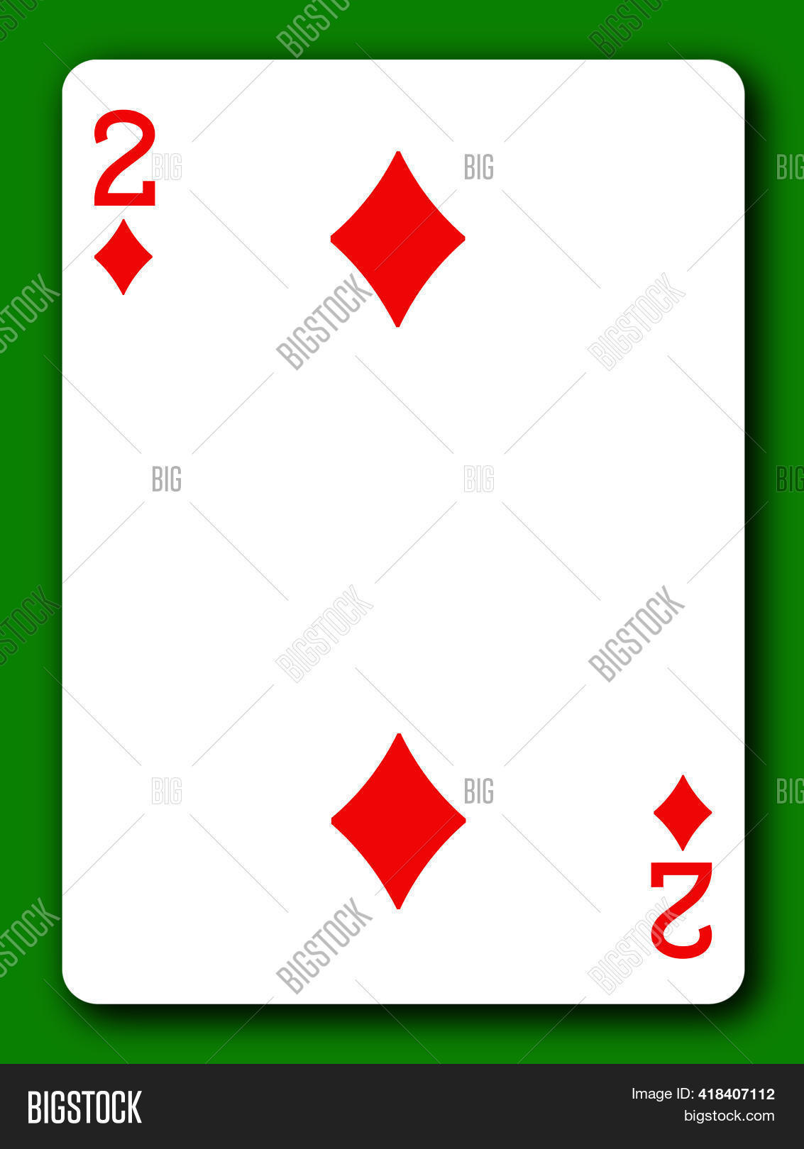 Deuce Card 2 Two Deuce Diamonds Image & Photo (Free Trial) | Bigstock