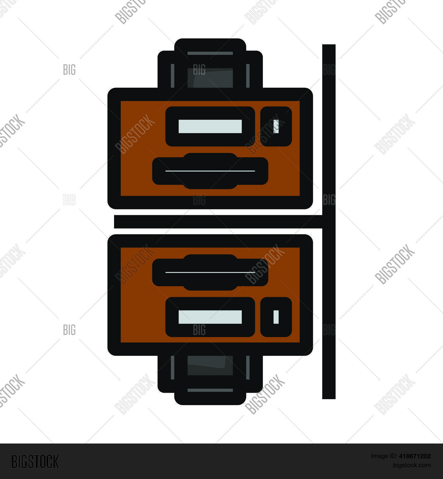 Office Table Top View Vector & Photo (Free Trial) | Bigstock