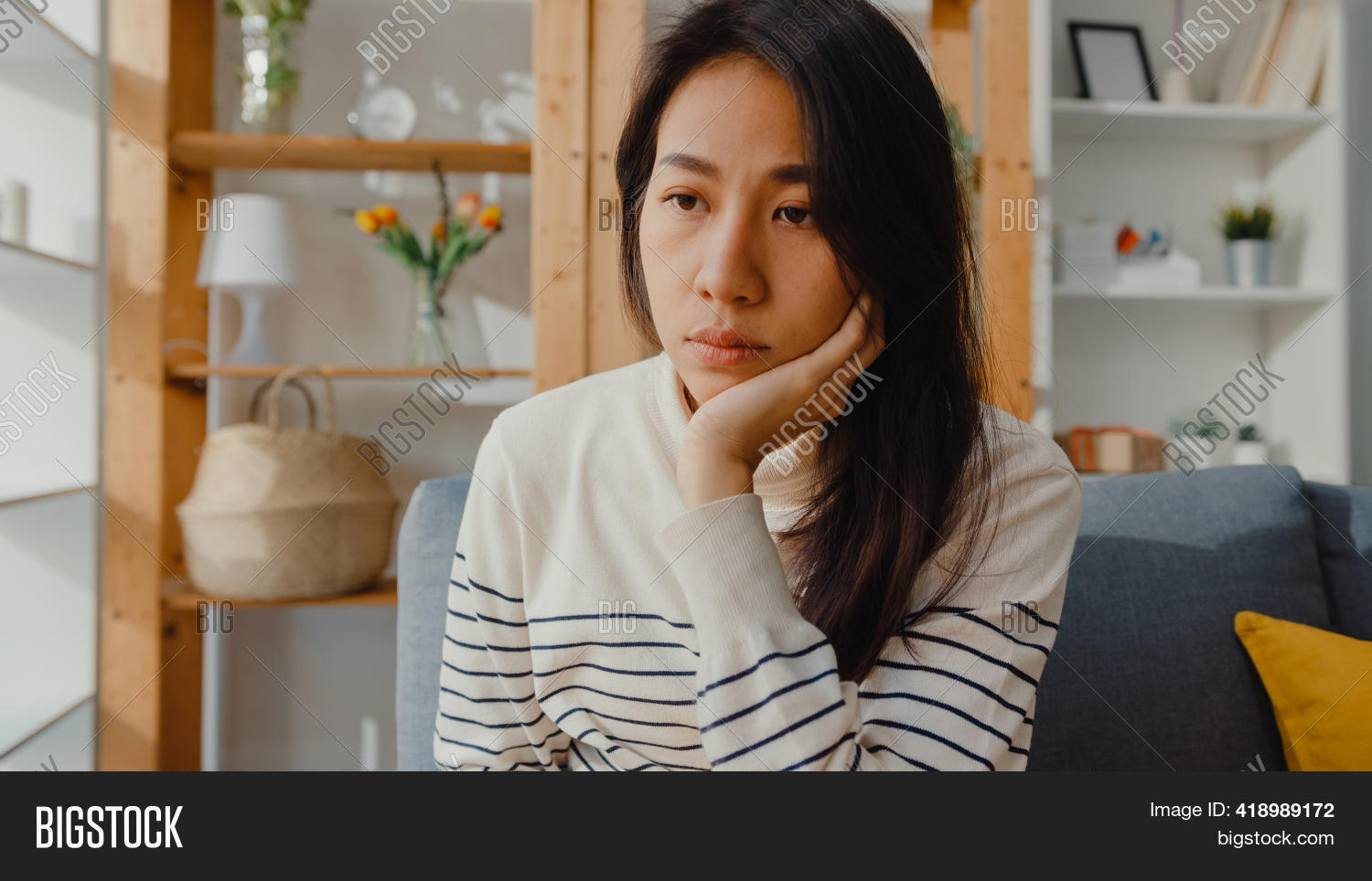 Thoughtful Asia Lady Image & Photo (Free Trial) | Bigstock