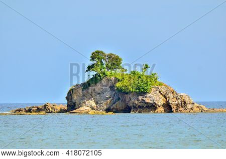 Labuan Snake Island Situated At The Tanjung Layang-layangan,labuan Ft,malaysia. One Geologic Sites W