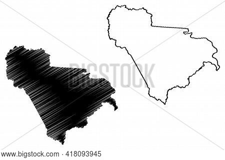 Raleigh County, State Of West Virginia (u.s. County, United States Of America, Usa, U.s., Us) Map Ve