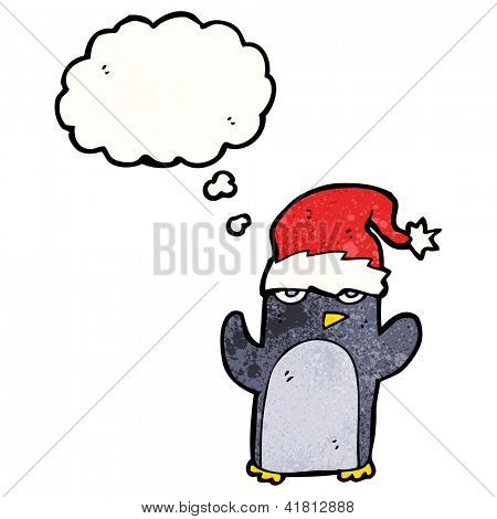 cartoon christmas penguin