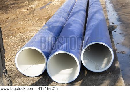 Water Pipes.large Diameter Water Pipes For City Water Supply.
