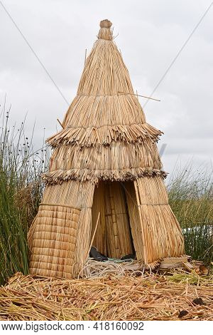 Indian Tents, Lake Titicaca, Peru.
Uros Islands At Titicaca Lake, Peru.