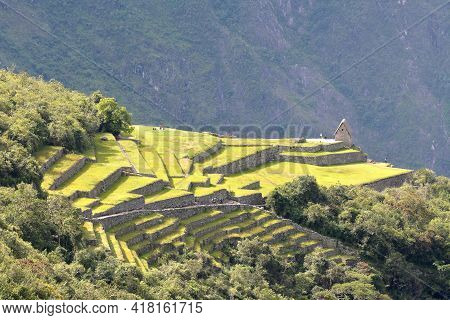 Machu Picchu, View From Road Of Incas.