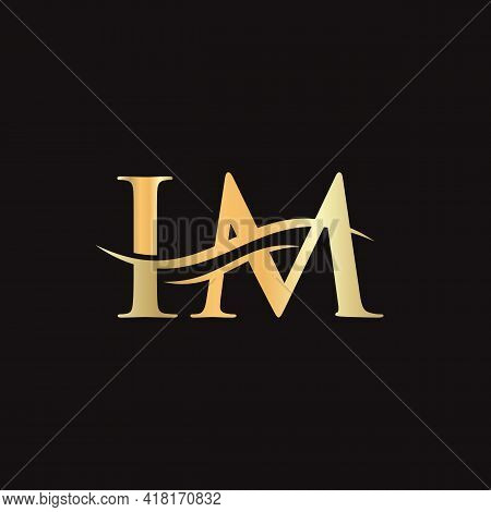Im Letter Logo. Initial Im Letter Business Logo Design Vector Template