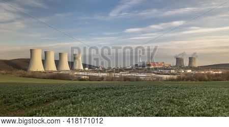 Nuclear Power Plant. Power Station. Nuclear Energy. Mochovce. Slovakia.