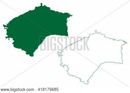 Raichur District (karnataka State, Republic Of India, Gulbarga Division) Map Vector Illustration, Sc