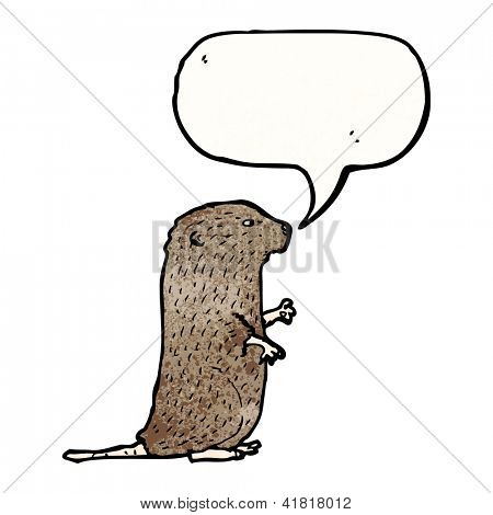 Cartoon woelmuis