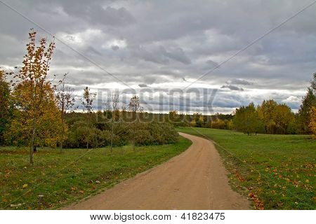 Őszi táj Road