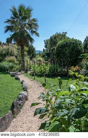 André Heller Botanical Garden. Gardone Riviera (bs), Italy - August 25, 2020