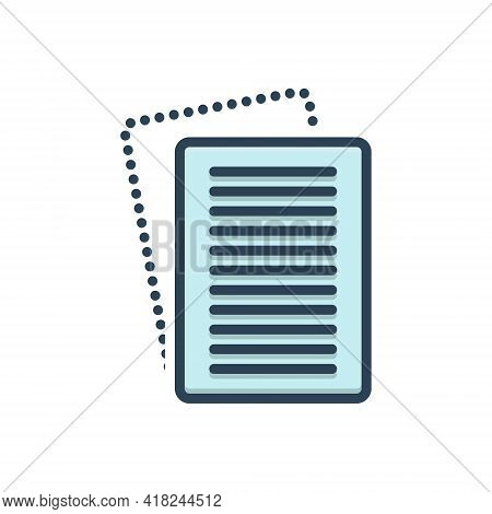 Color Illustration Icon For Paperless Cancel Invalidation Defeasance Copy