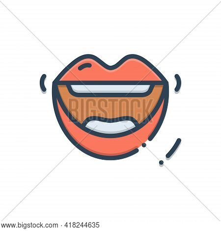 Color Illustration Icon For Mouth Maw Kisser Porthole