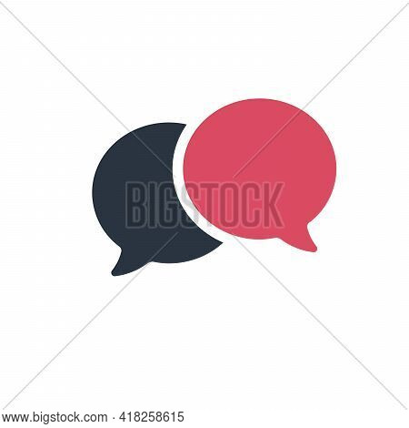 Two Way Chat Icon Vector. Talk Communication Sign. Stock Vector Illustration Isolated