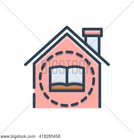 Color Illustration Icon For Guide Manual Cicerone Book