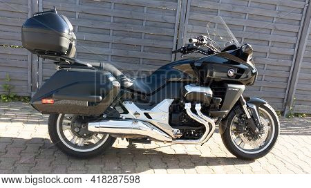 Bordeaux , Aquitaine France - 04 22 2021 : Honda Ctx Bagger 1300 Motorbike Black Gt Ctx1300 Touring 