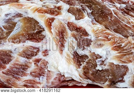 Homemade Capicola (coppa). Dry-cured Pork Loin Step-by-step Recipe. Raw Meat After A Wet Brine. The 