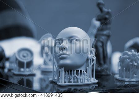 Objects Photopolymer Printed On A 3d Printer.