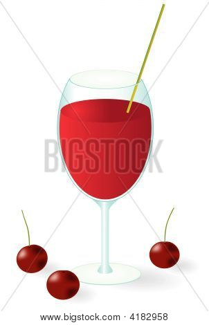 Kirschsaft im Glas