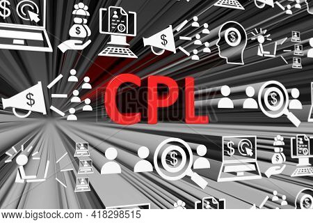 Cpl Concept Blurred Background 3d Render Illustration