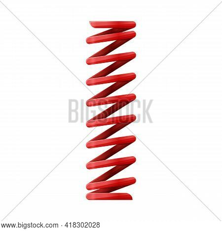 Vector Illustration Of Coil And Spiral Sign. Web Element Of Coil And Absorber Vector Icon For Stock.