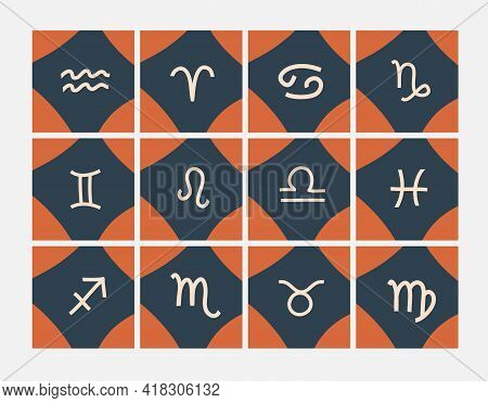 Hand Drawn Vector Abstract Stock Graphic Simple Illustrations Collection Cards Set Art With Modern M