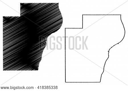 Manitowoc County, State Of Wisconsin (u.s. County, United States Of America, Us) Map Vector Illustra